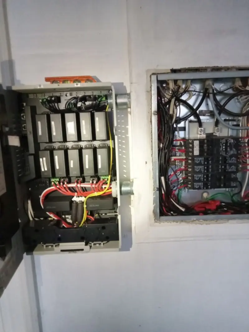 Electrical panel upgrade completed for Security Camera Wiring in West Vero Corridor